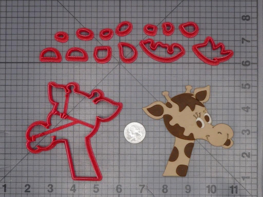 Toys R Us Giraffe Head 266-J823 Cookie Cutter Set
