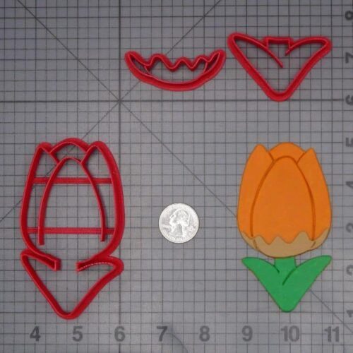 Tulip Flower 266-J868 Cookie Cutter Set