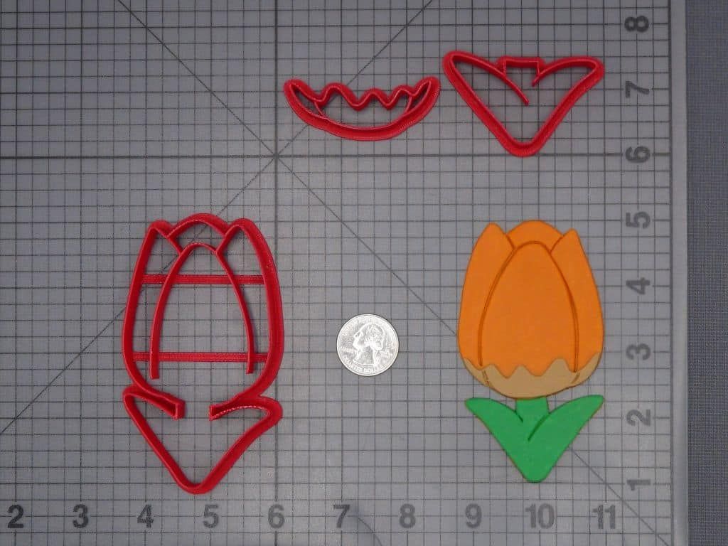Tulip Flower 266-J868 Cookie Cutter Set