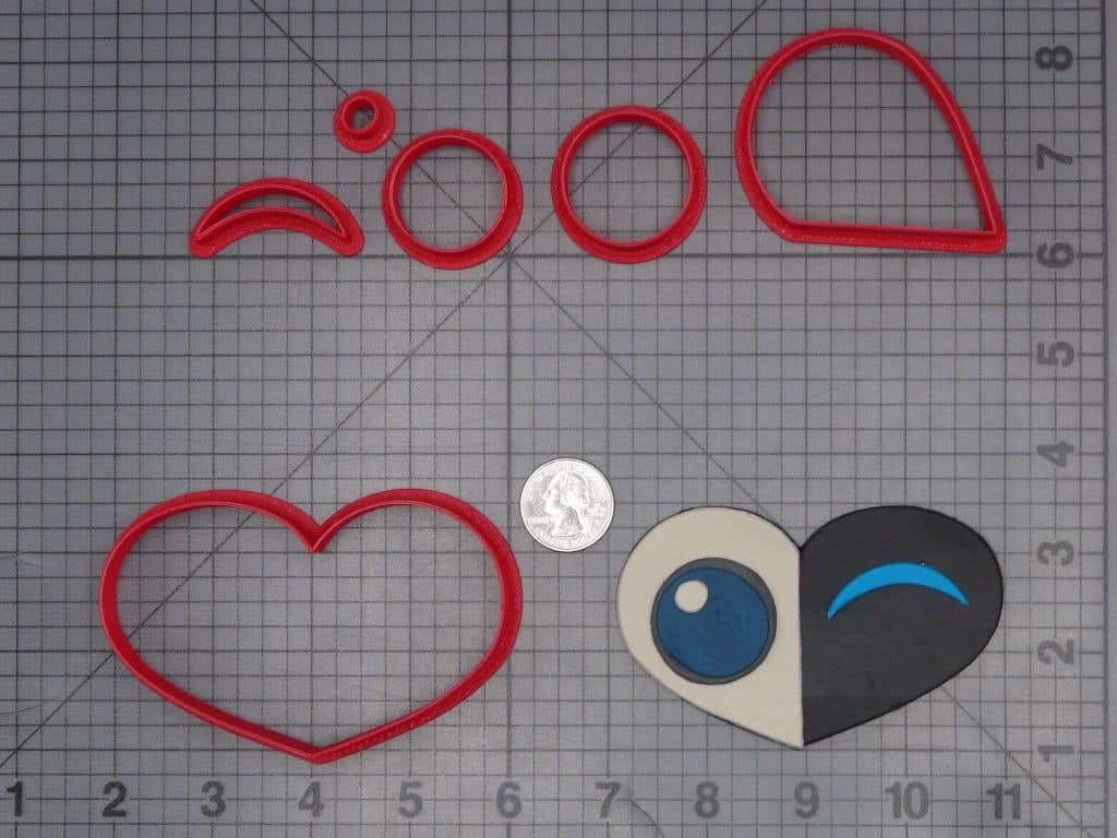 Wall E Heart 266-J961 Cookie Cutter Set