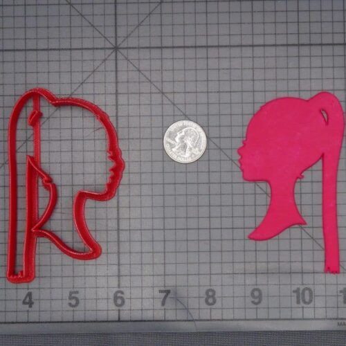 Woman with Braids Head 266-J809 Cookie Cutter