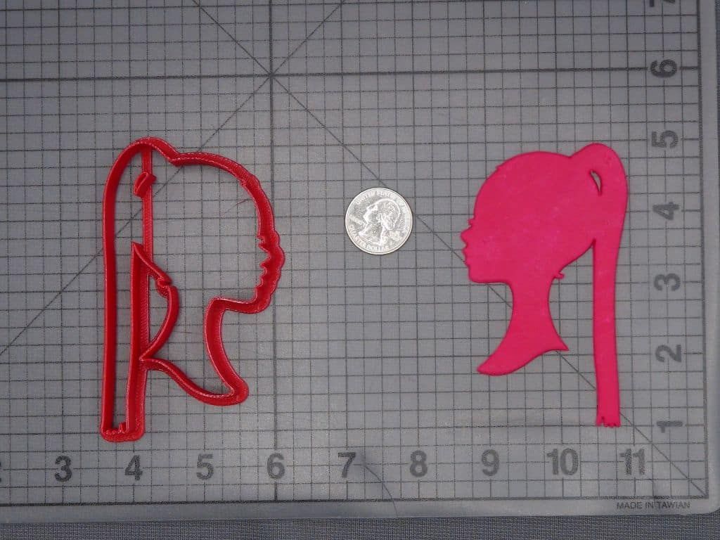 Woman with Braids Head 266-J809 Cookie Cutter