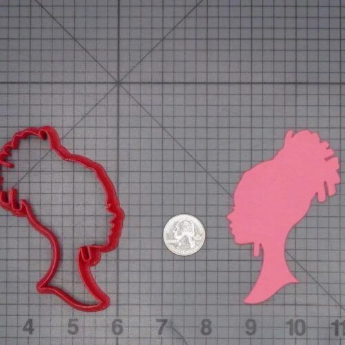 Woman with Dreads Head 266-J706 Cookie Cutter Silhouette