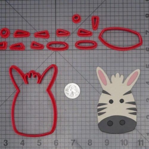 Zebra Head 266-J874 Cookie Cutter Set