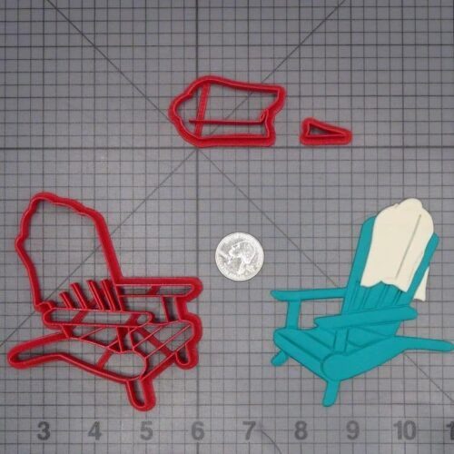 Adirondack Chair with Towel 266-J936 Cookie Cutter Set