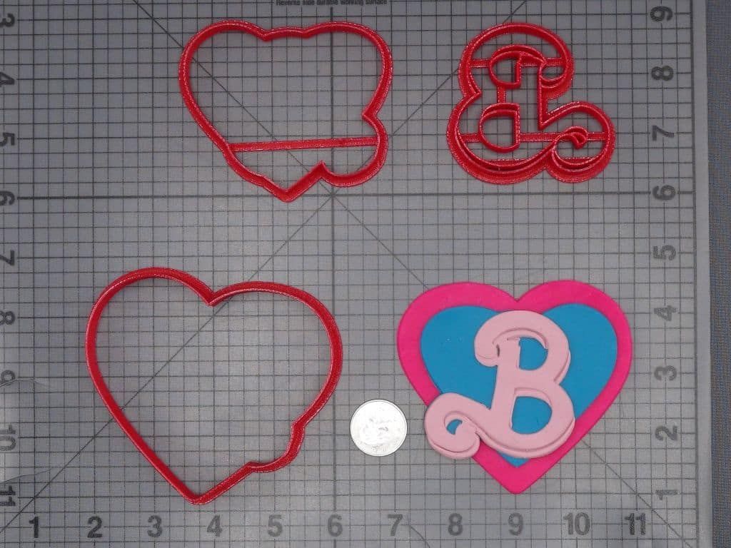 Barbie B Heart 266-K170 Cookie Cutter Set