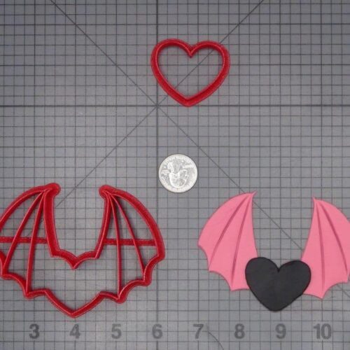 Bat Wing Hearts 266-J972 Cookie Cutter Set