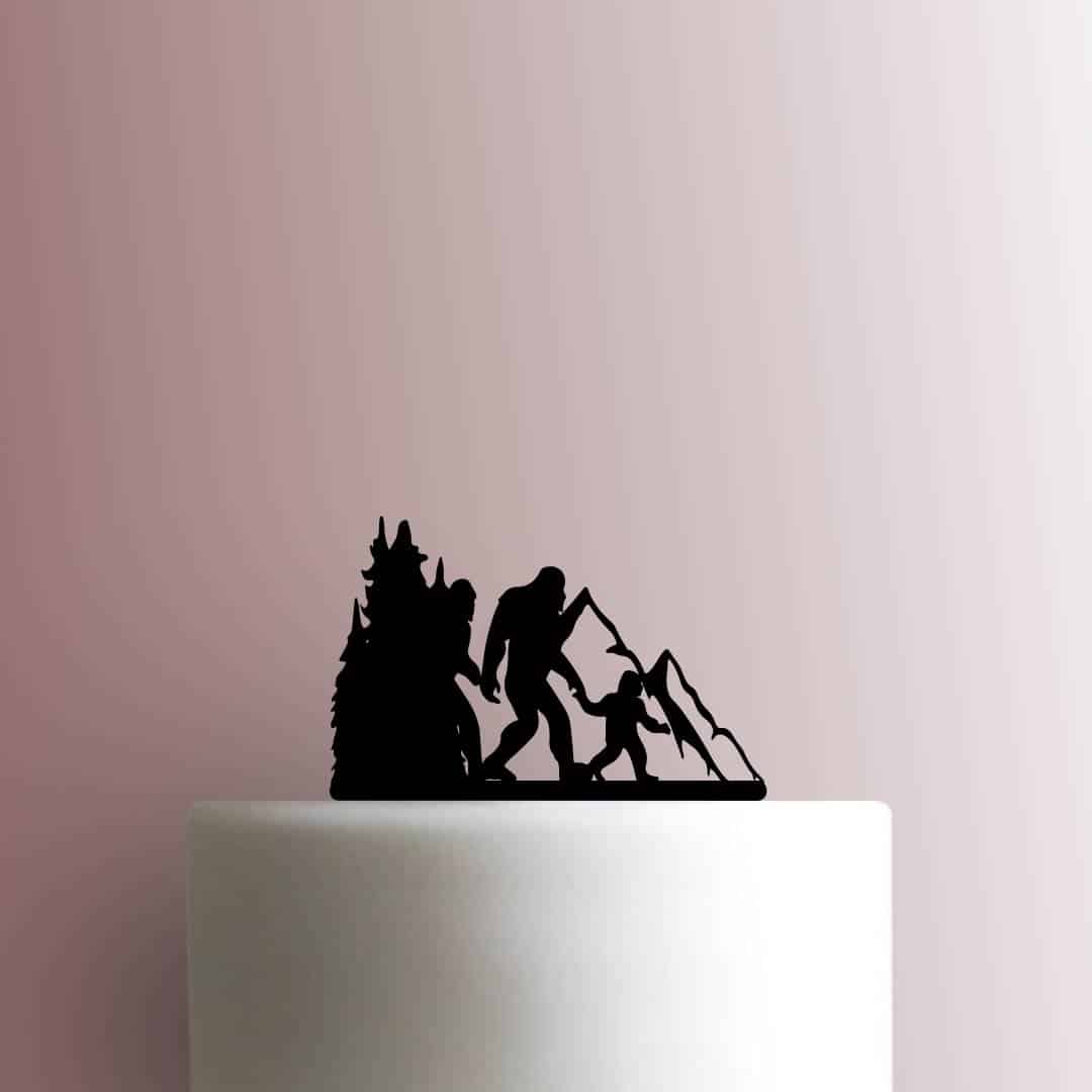 Bigfoot Sasquatch Family 225-B709 Cake Topper