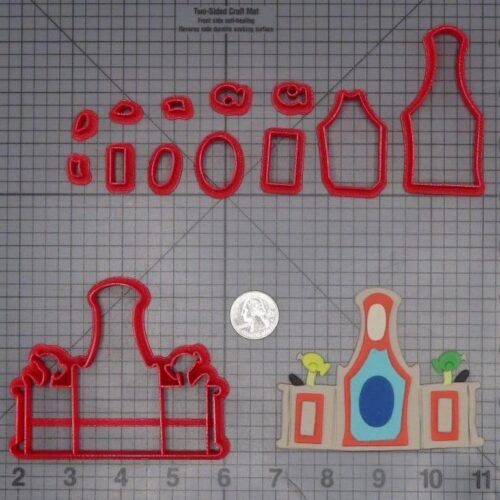 Disneyland - Midway Mania Ride 266-K138 Cookie Cutter Set