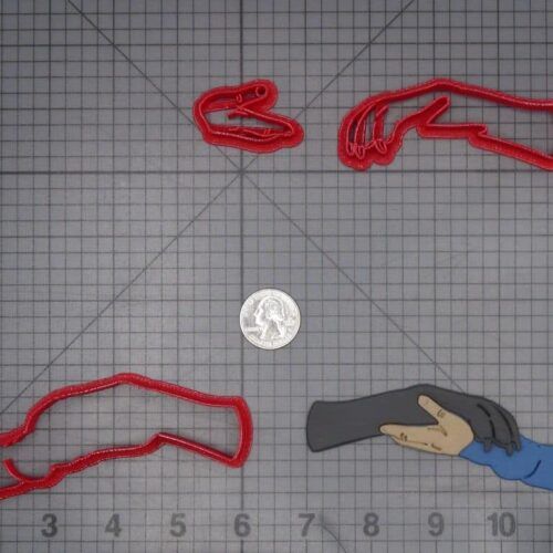 Dog and Human Hand 266-K053 Cookie Cutter Set