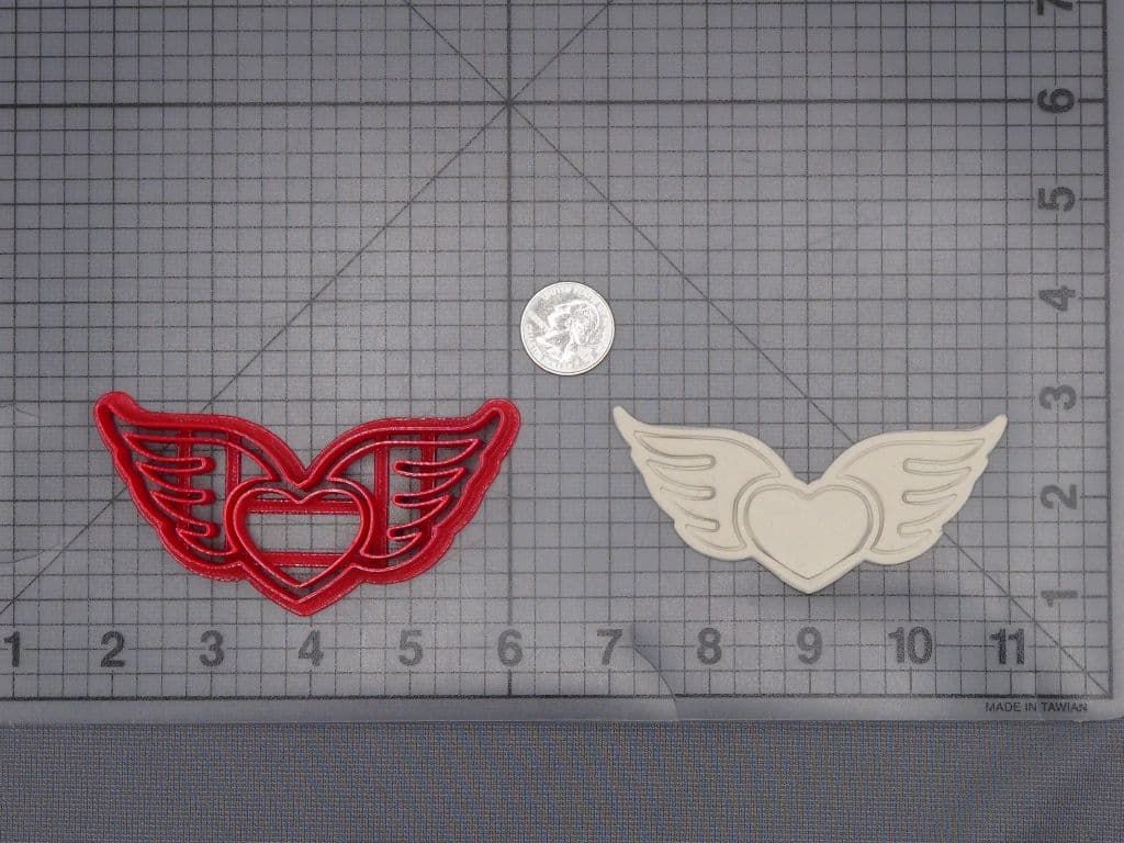 Heart with Wings 266-K129 Cookie Cutter