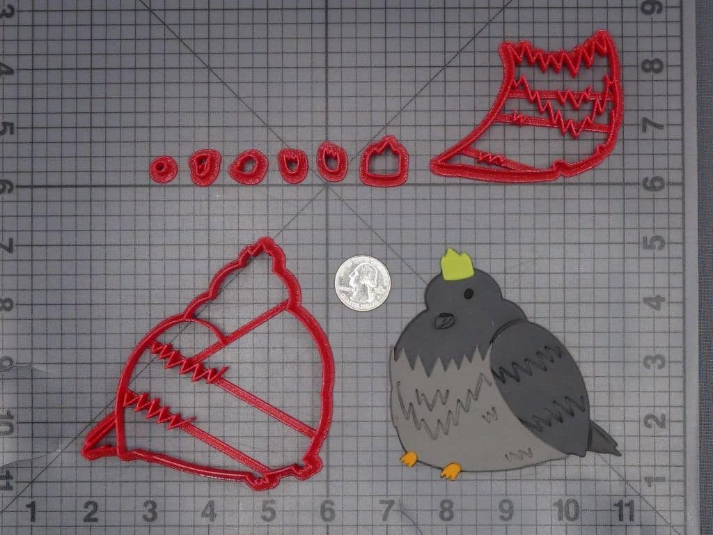 King Pigeon Bird 266-K054 Cookie Cutter Set