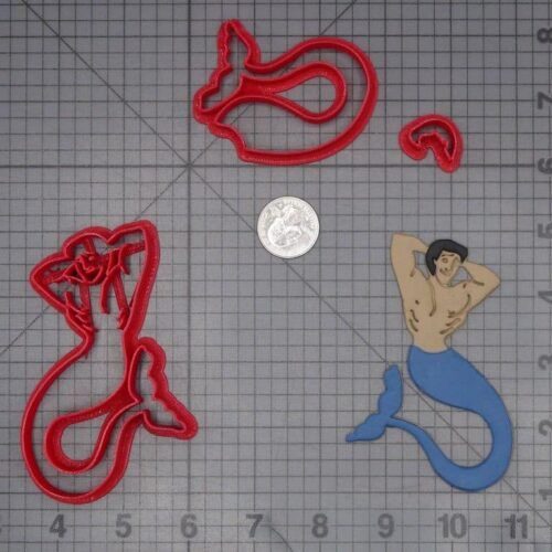 Mermaid Man Body 266-J945 Cookie Cutter Set