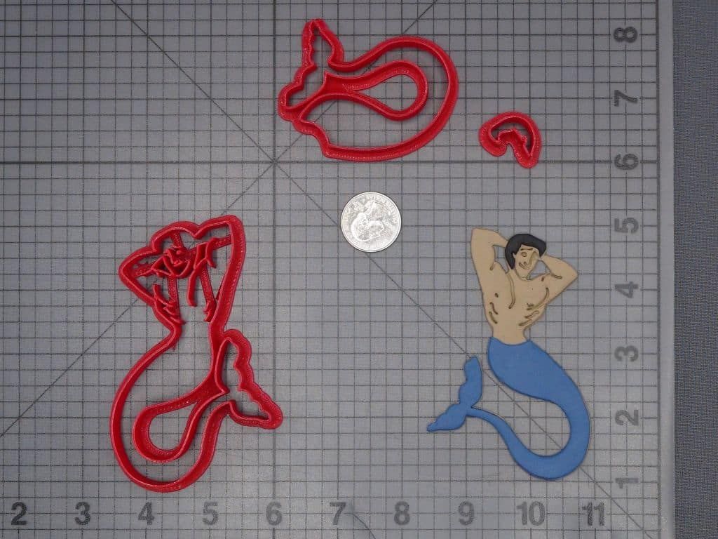 Mermaid Man Body 266-J945 Cookie Cutter Set