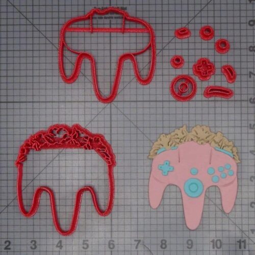 Nintendo 64 Controller with Flower 266-K036 Cookie Cutter Set