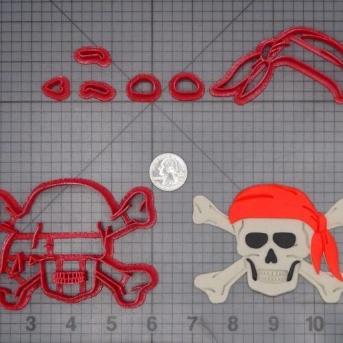 Skull and Crossbones 266-K010 Cookie Cutter Set