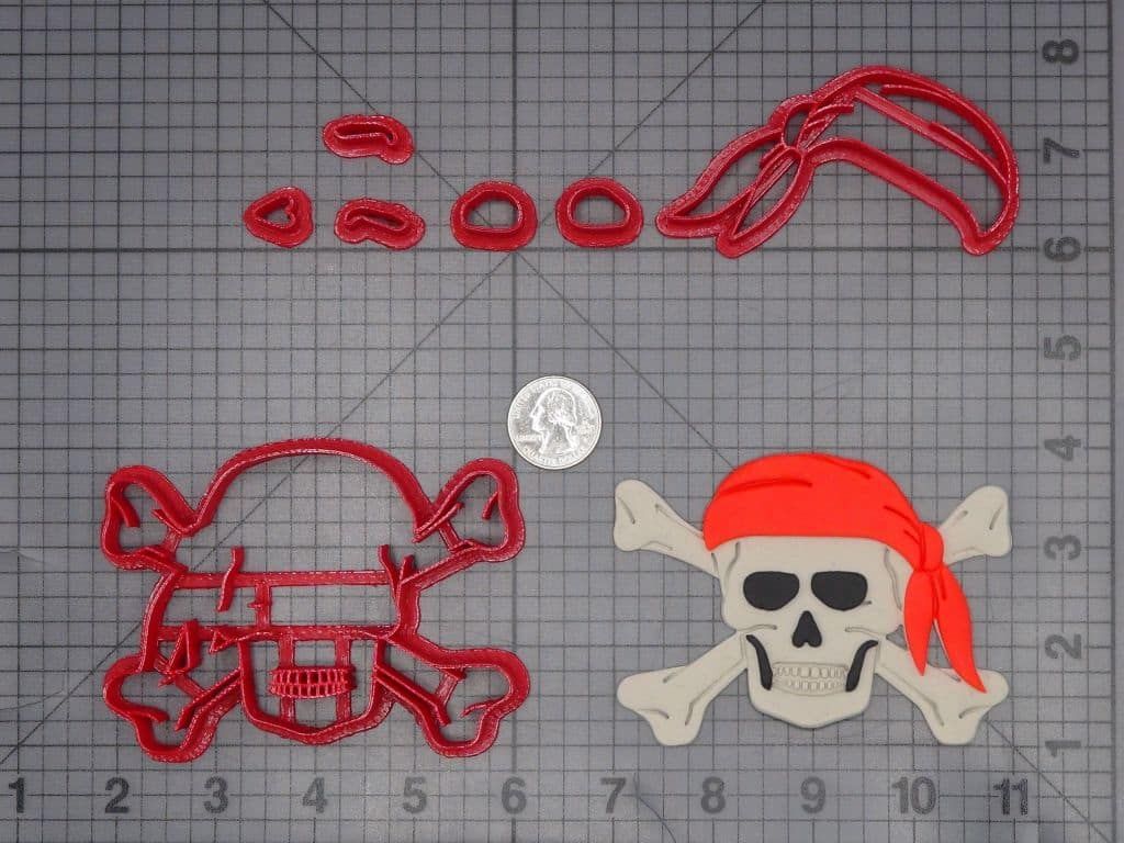 Skull and Crossbones 266-K010 Cookie Cutter Set