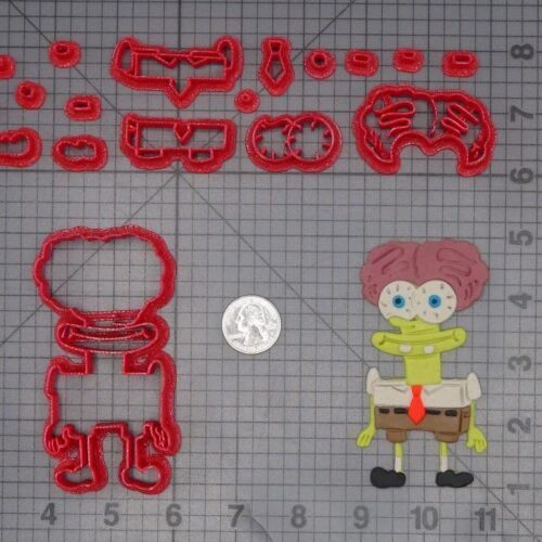 Spongebob Squarepants Brain Body 266-K141 Cookie Cutter Set