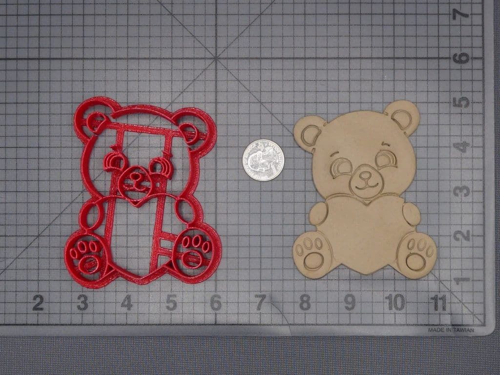 Teddy Bear with Heart 266-J952 Cookie Cutter