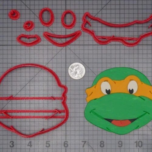 Teenage Ninja Turtle - TMNT - Turtle Head 266-K242 Cookie Cutter Set
