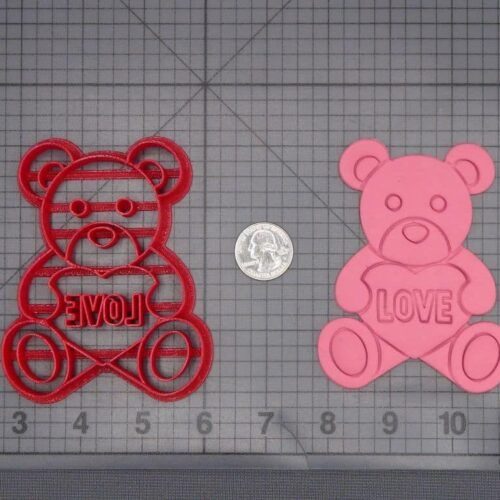 Valentines Day - Teddy Bear with Heart 266-K061 Cookie Cutter