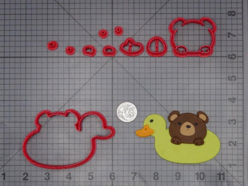 Bear in Rubber Ducky 266-K066 Cookie Cutter Set