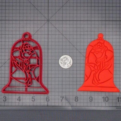 Beauty and the Beast - Stained Glass Rose 266-K305 Cookie Cutter