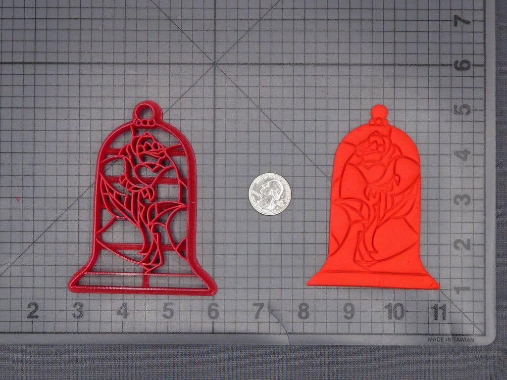 Beauty and the Beast - Stained Glass Rose 266-K305 Cookie Cutter