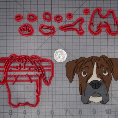 Boxer Dog Head 266-K219 Cookie Cutter Set