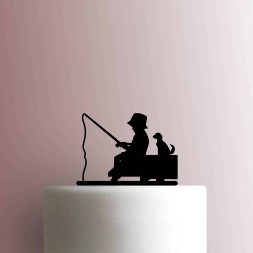 Boy Fishing 225-B780 Cake Topper