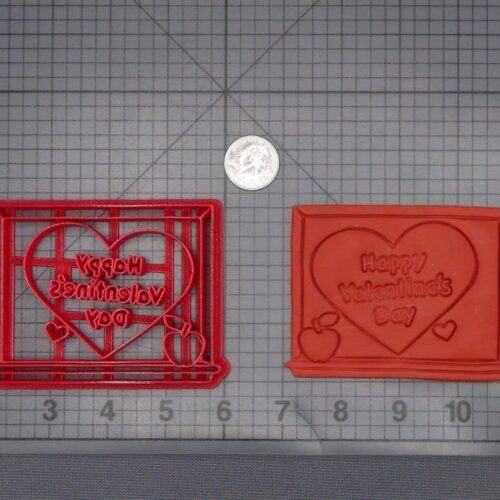 Chalkboard Happy Valentines Day 266-K096 Cookie Cutter