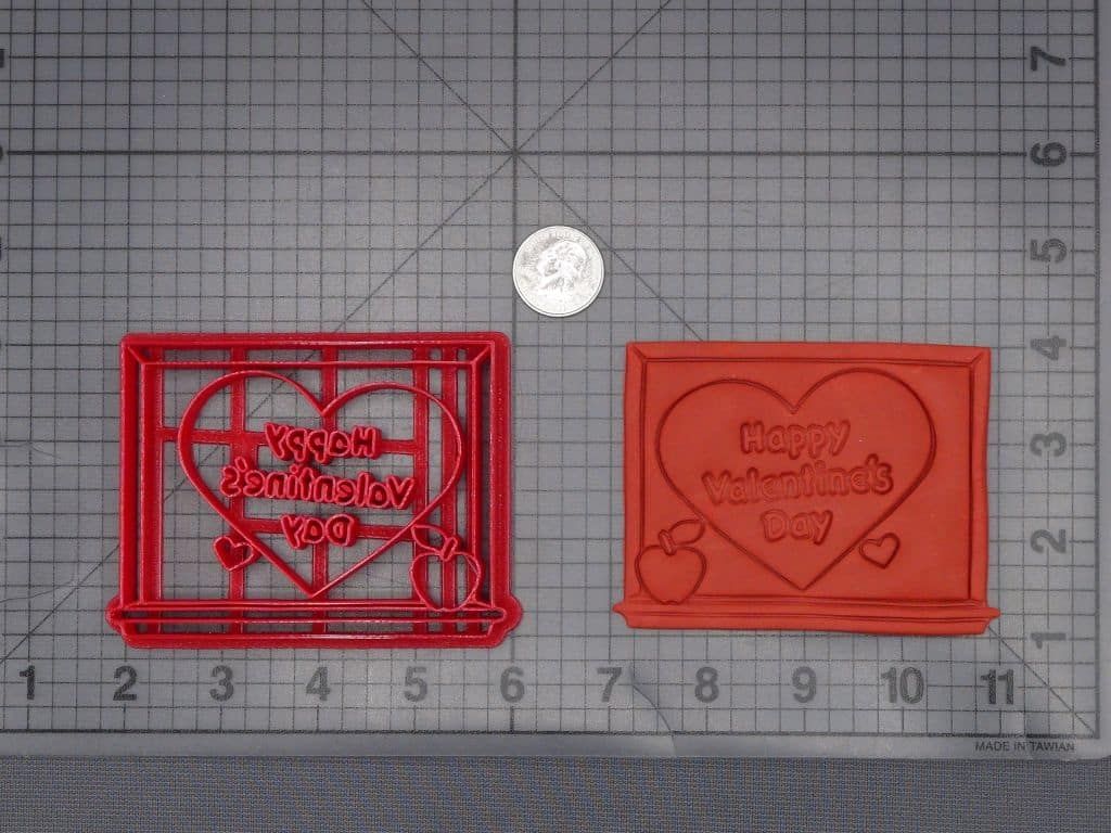 Chalkboard Happy Valentines Day 266-K096 Cookie Cutter