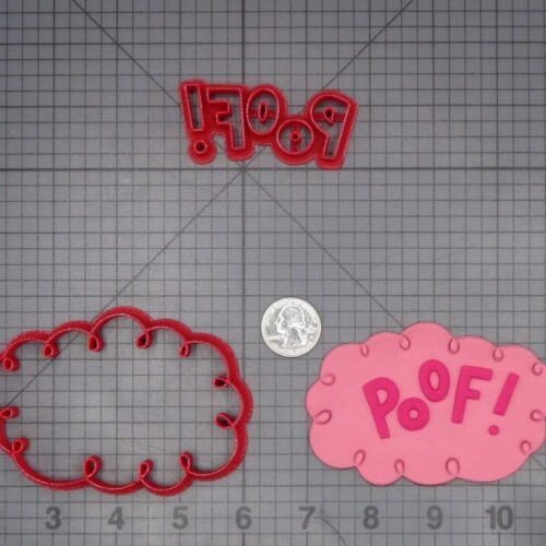 Comic Book Action Bubble - Poof 266-K123 Cookie Cutter Set