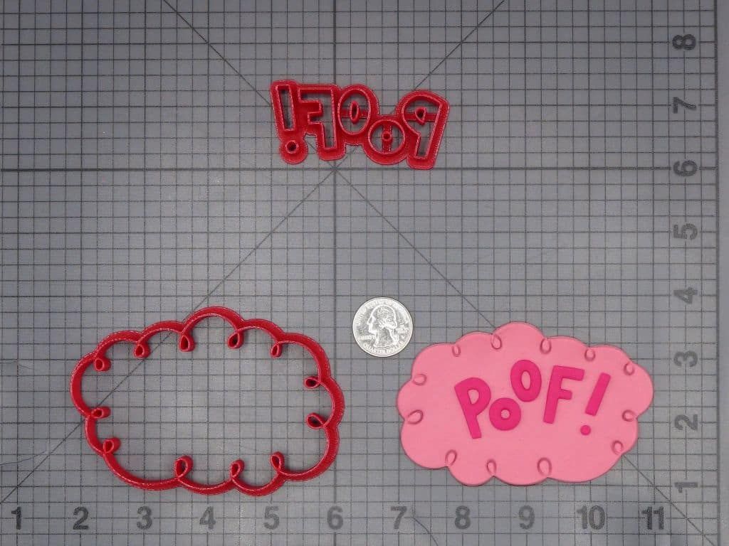 Comic Book Action Bubble - Poof 266-K123 Cookie Cutter Set