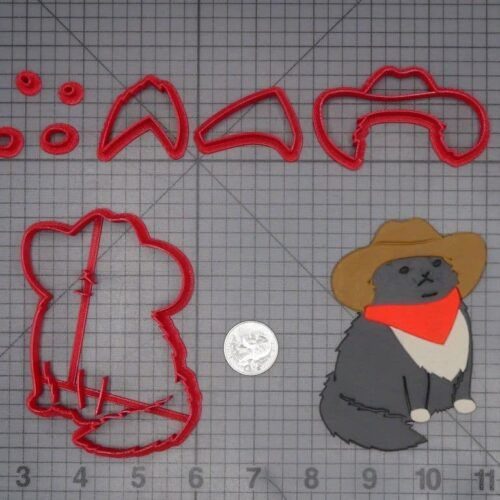 Cowboy Cat 266-K186 Cookie Cutter Set