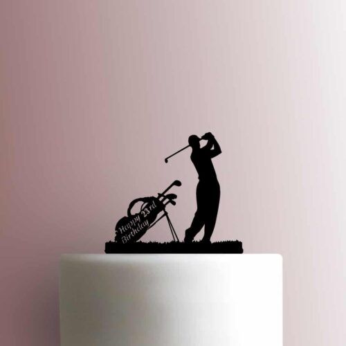 Custom Golf Happy Birthday Age 225-B755 Cake Topper