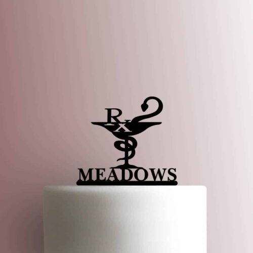 Custom Pharmacy RX Symbol Name 225-B854 Cake Topper