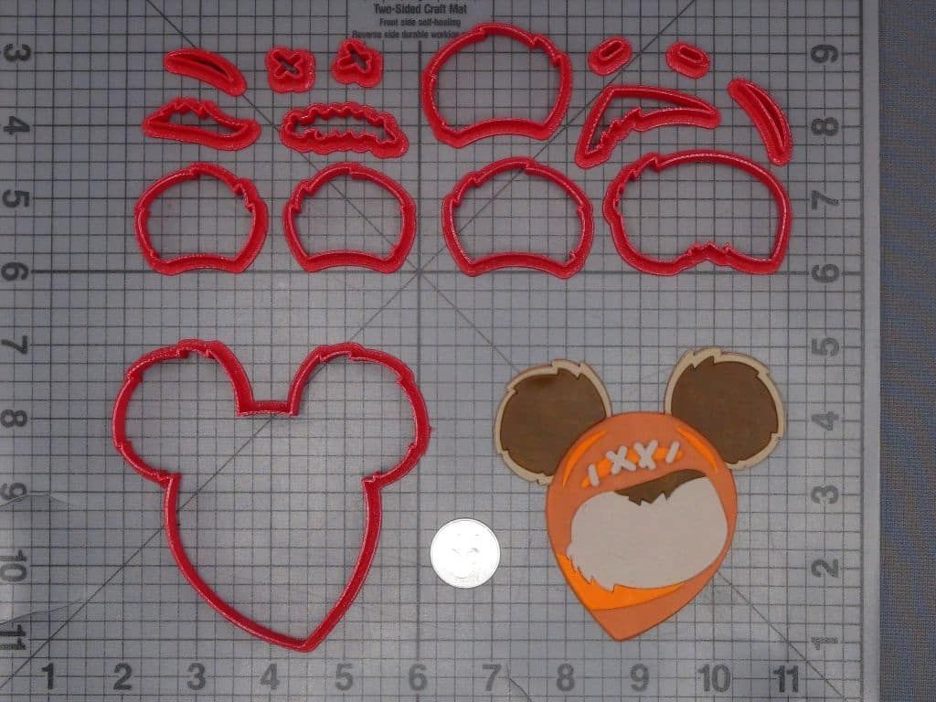 Disney Ears - Star Wars - Ewok 266-K346 Cookie Cutter Set