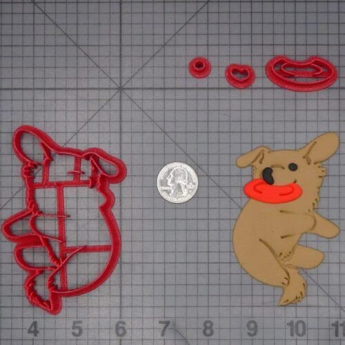 Dog with Frisbee 266-K114 Cookie Cutter Set