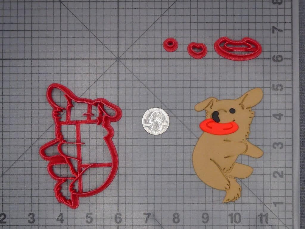 Dog with Frisbee 266-K114 Cookie Cutter Set
