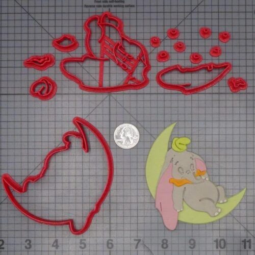 Dumbo on Moon 266-K209 Cookie Cutter Set