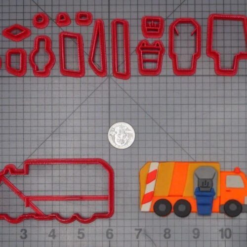 Garbage Truck 266-K044 Cookie Cutter Set