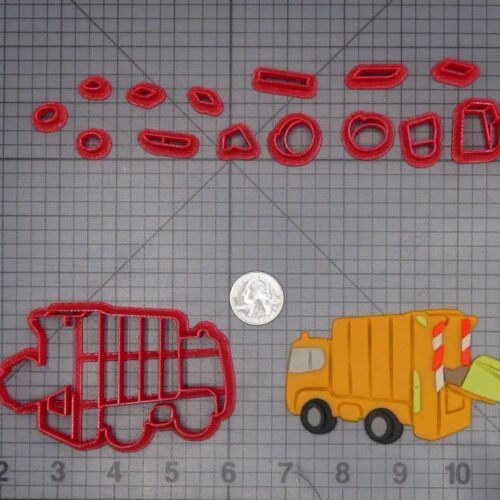 Garbage Truck 266-K069 Cookie Cutter Set