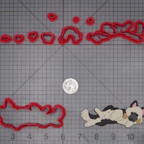 German Shepherd Dog with Bone 266-J909 Cookie Cutter Set