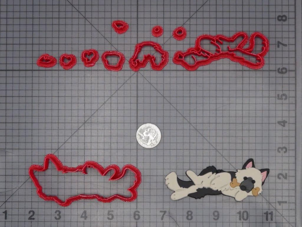 German Shepherd Dog with Bone 266-J909 Cookie Cutter Set
