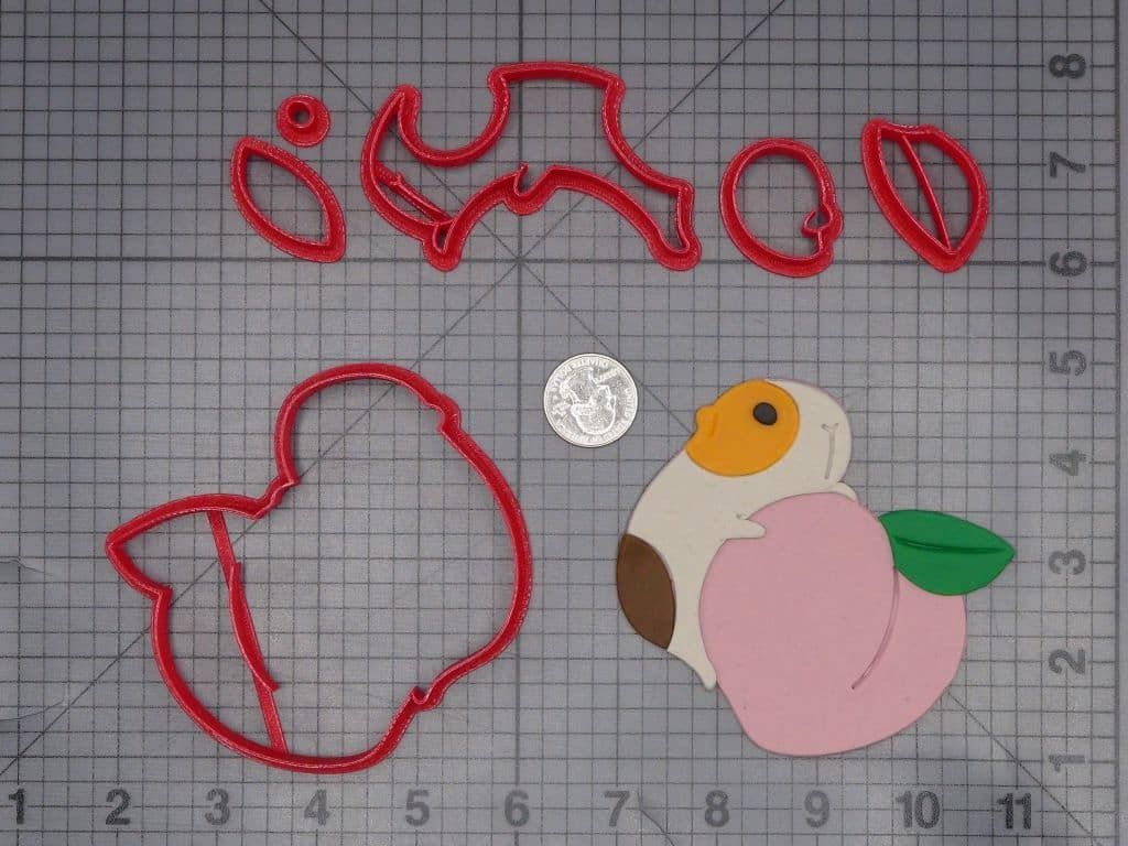 Guinea Pig on Peach 266-K184 Cookie Cutter Set