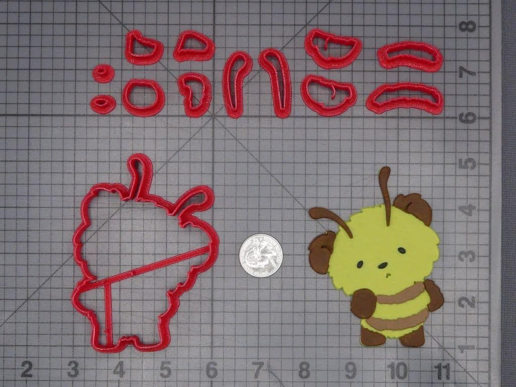 Honeybee Bear 266-K225 Cookie Cutter Set