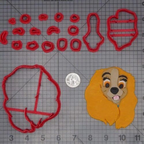 Lady and the Tramp - Lady Head 266-K212 Cookie Cutter Set