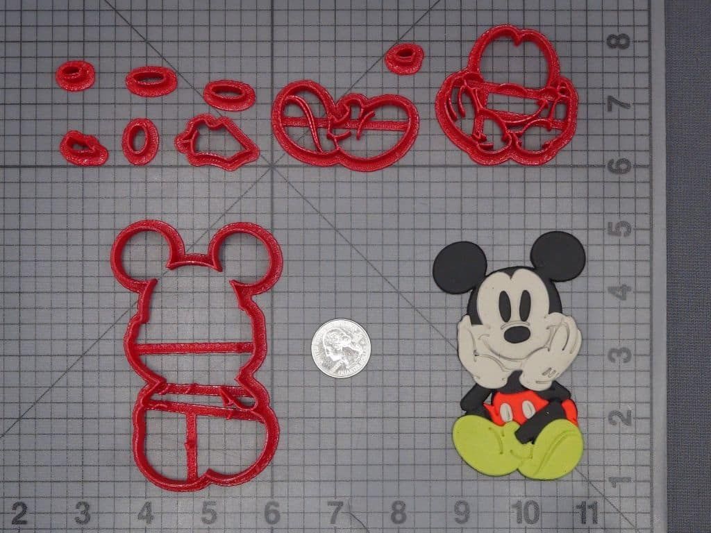 Mickey Mouse Body 266-K350 Cookie Cutter Set