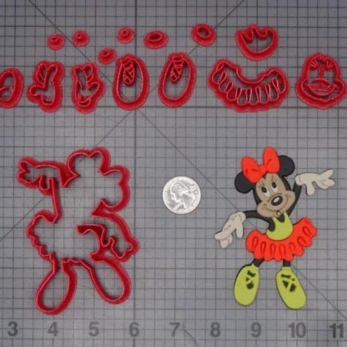 Minnie Mouse Ballerina 266-K389 Cookie Cutter Set
